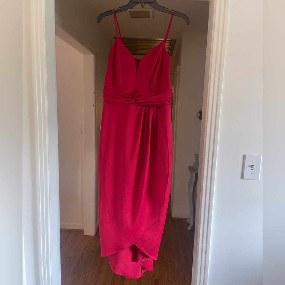 Express Red High Low Cocktail Dress
